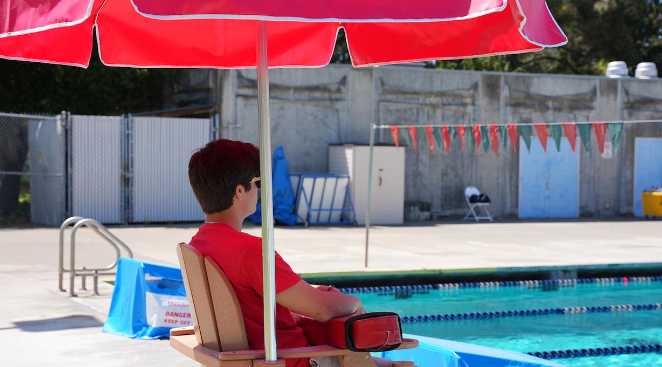Lifeguard at the pool