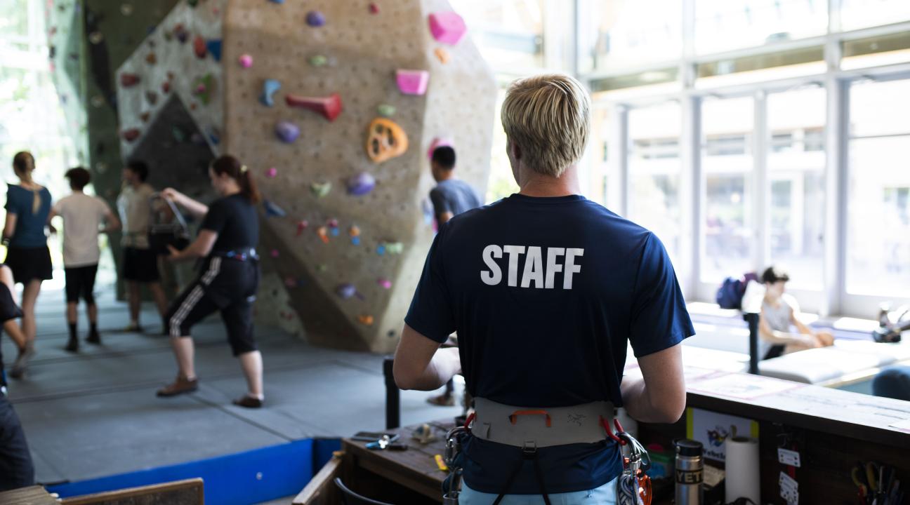 Climbing wall activities