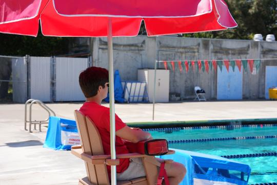 Lifeguard at the pool