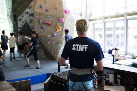 Climbing wall activities