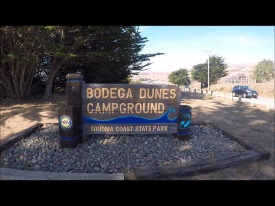 bodega dunes campground sign